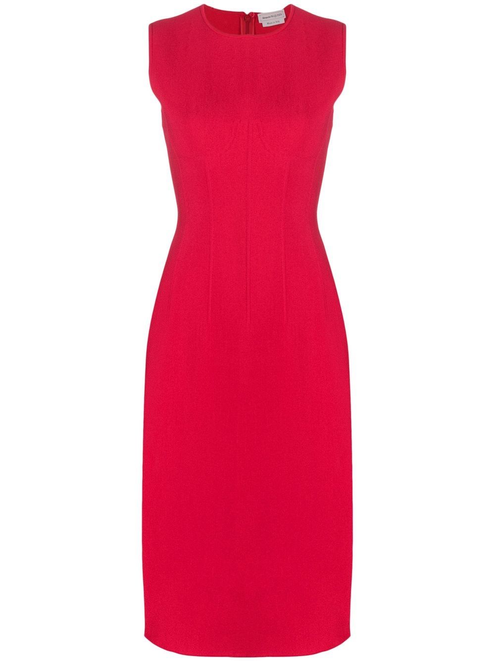 Alexander McQueen ALEXANDER MCQUEEN- Sleeveless Midi Knit Dress