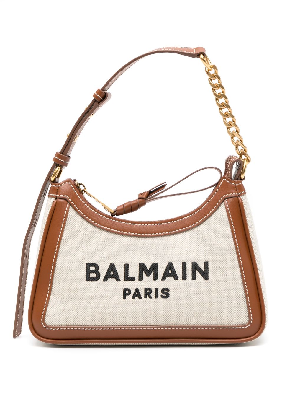 Balmain BALMAIN- B-army Canvas And Leather Shoulder Bag