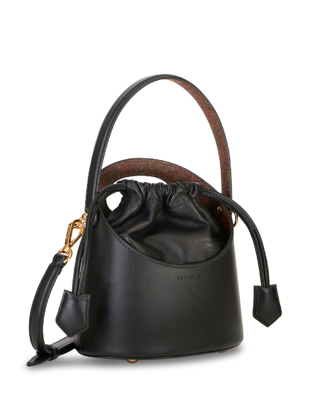 Etro ETRO- Saturno Mini Leather Bucket Bag