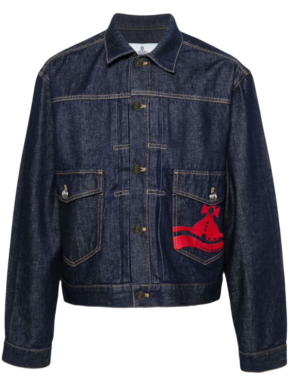 Vivienne Westwood VIVIENNE WESTWOOD- Denim Jacket With Logo