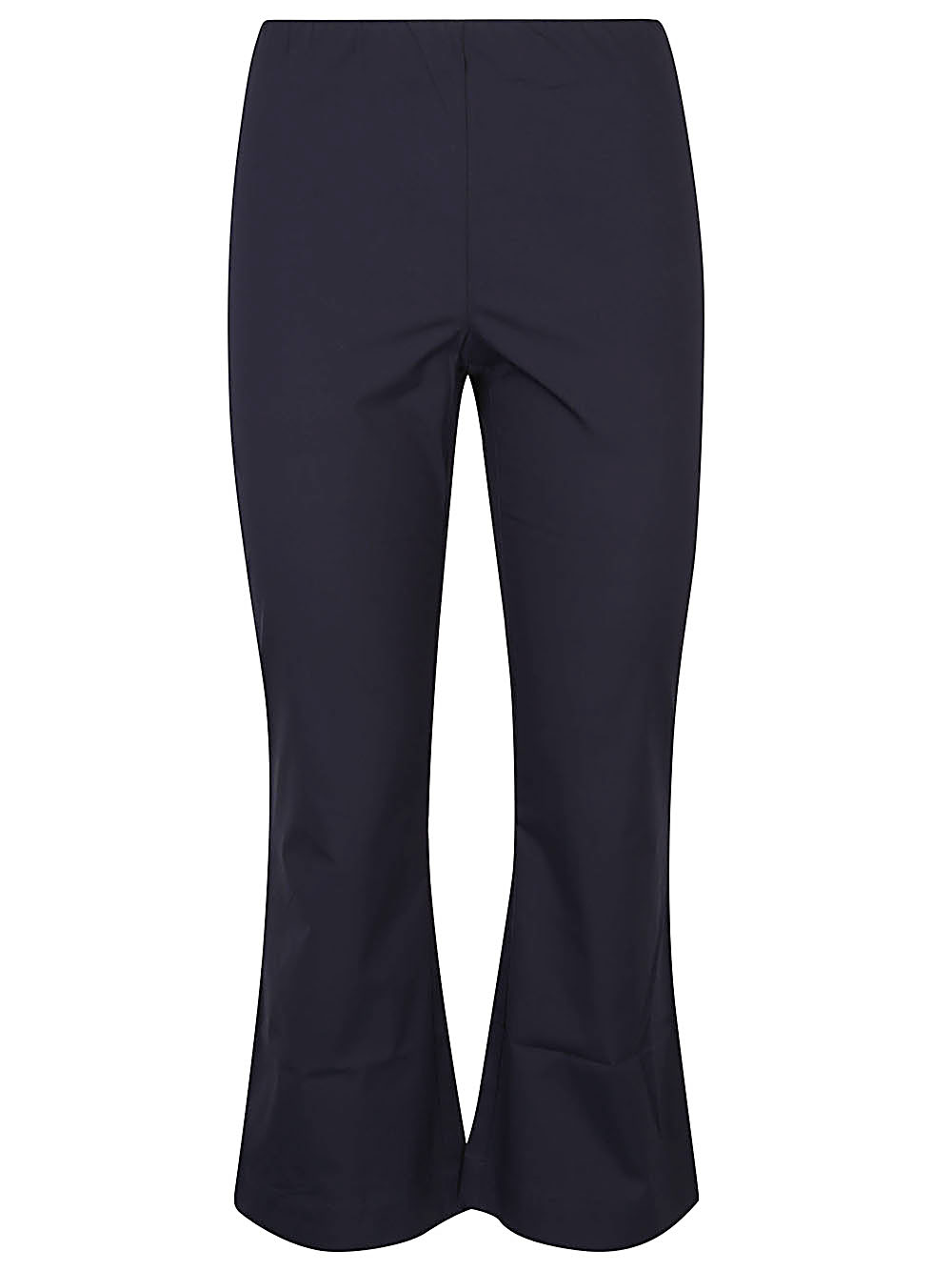 Liviana Conti LIVIANA CONTI- Cropped Flared Cotton Blend Trousers