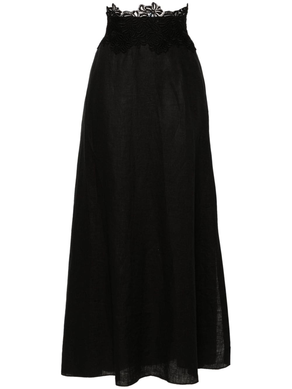 Ermanno Scervino ERMANNO SCERVINO- Linen Maxi Skirt