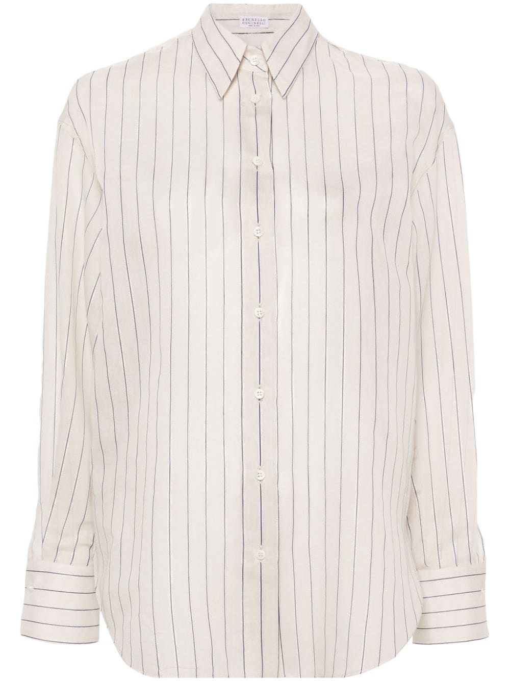 Brunello Cucinelli BRUNELLO CUCINELLI- Cotton And Silk Blend Shirt