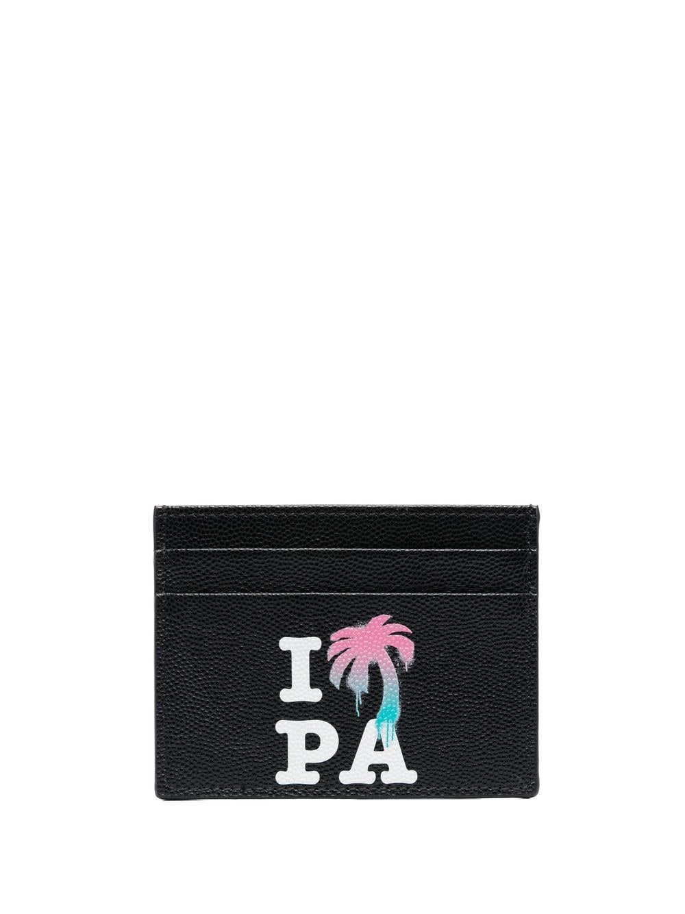 PALM ANGELS PALM ANGELS- I Love Pa Leather Card Case