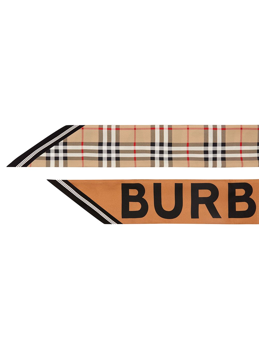 Burberry BURBERRY- Check Motif Silk Foulard