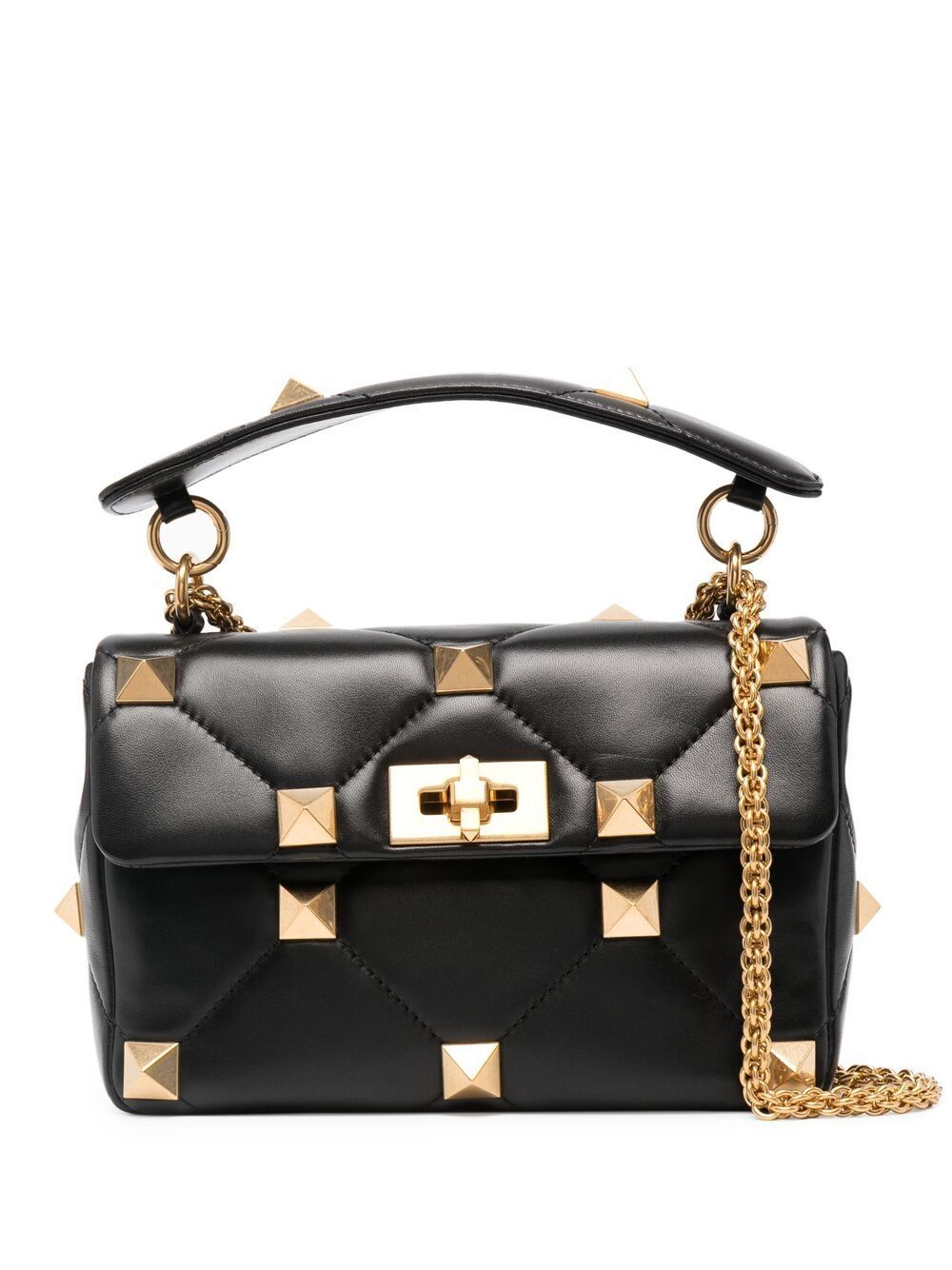 VALENTINO GARAVANI VALENTINO GARAVANI- Roman Stud Leather Shoulder Bag