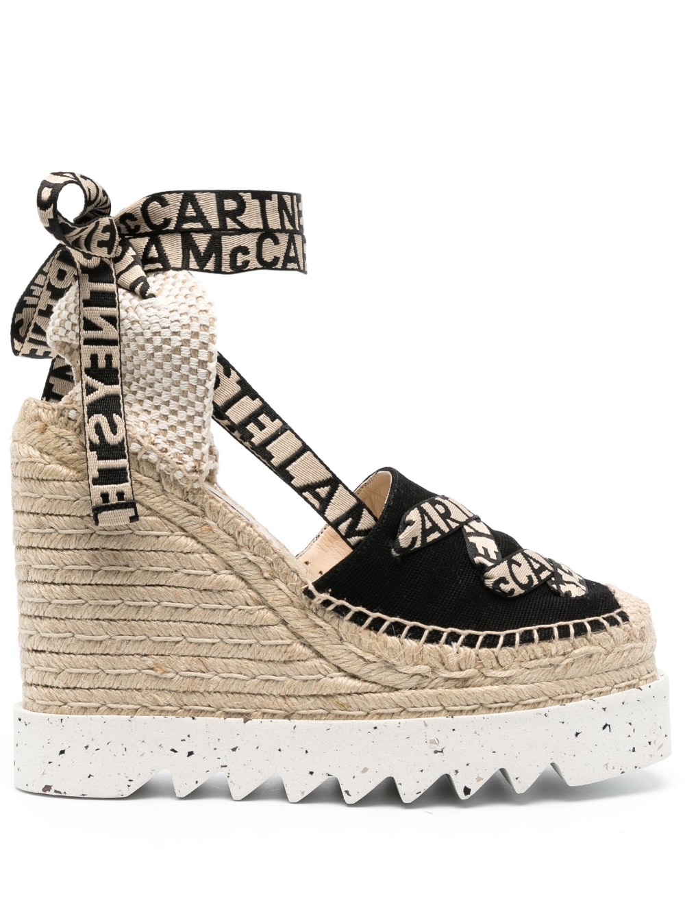 Stella McCartney STELLA MCCARTNEY- Gaia Organic Cotton Wedge Espadrilles