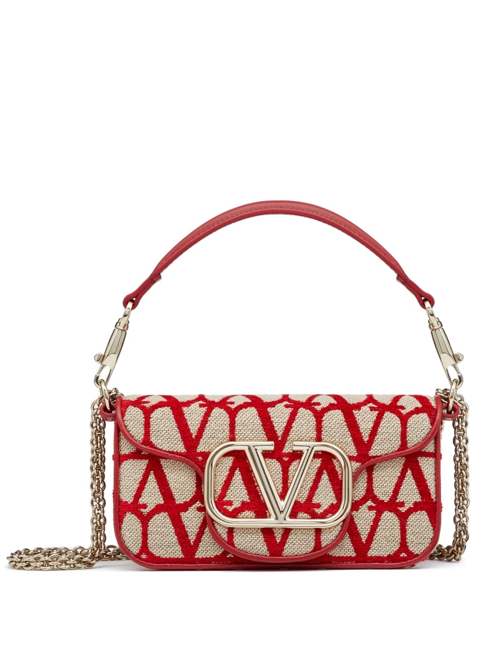 VALENTINO GARAVANI VALENTINO GARAVANI- Locò Toile Iconographe Small Shoulder Bag