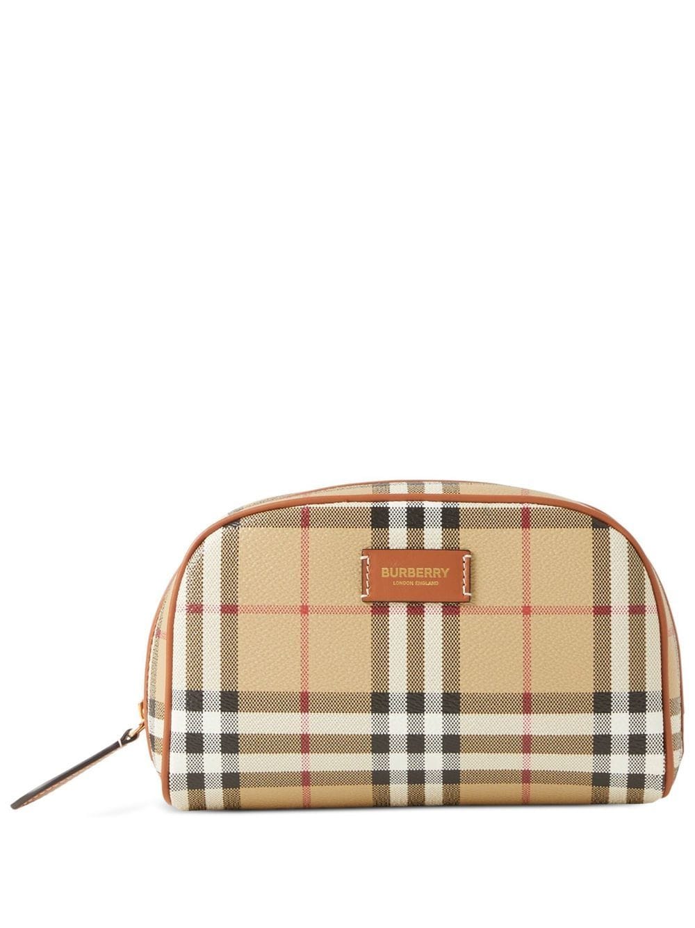 Burberry BURBERRY- Check Motif Cosmetic Pouch