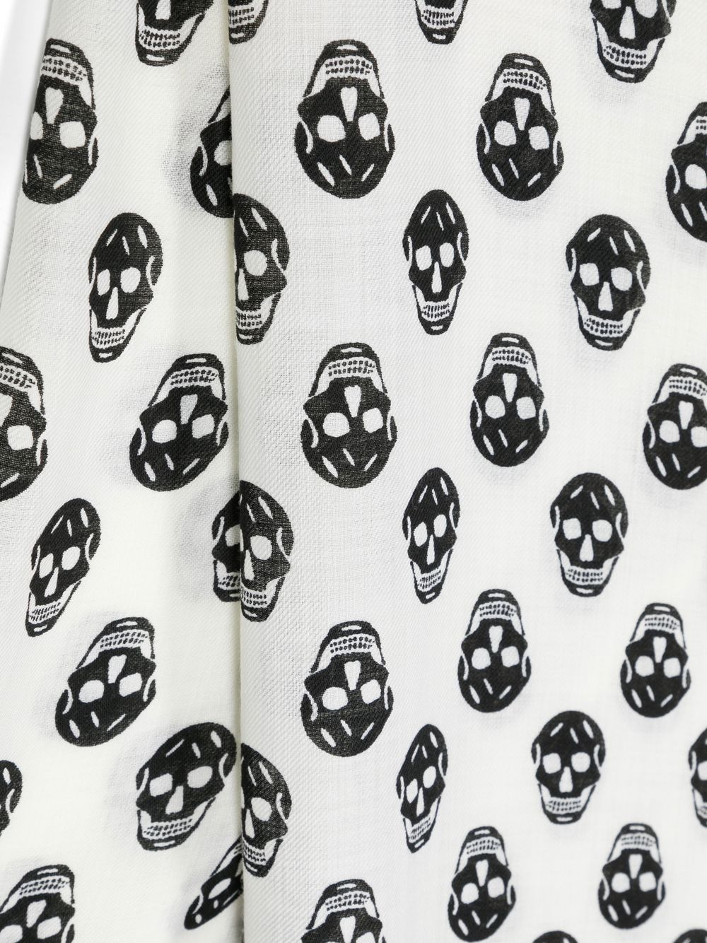 Alexander McQueen ALEXANDER MCQUEEN- Biker Skull Wool Scarf