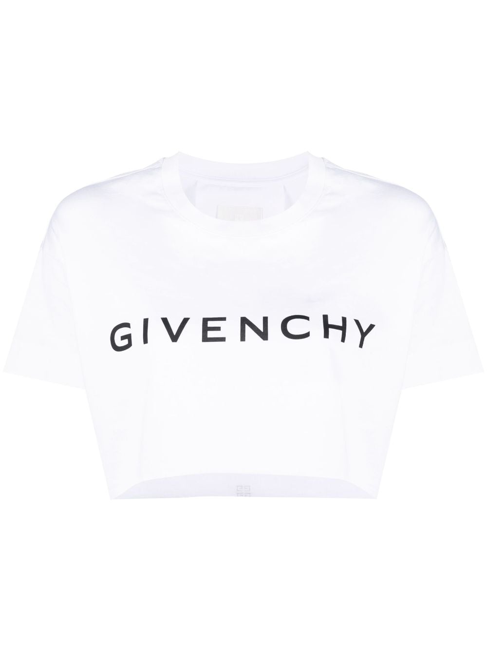 Givenchy GIVENCHY- Logo Cotton Cropped T-shirt