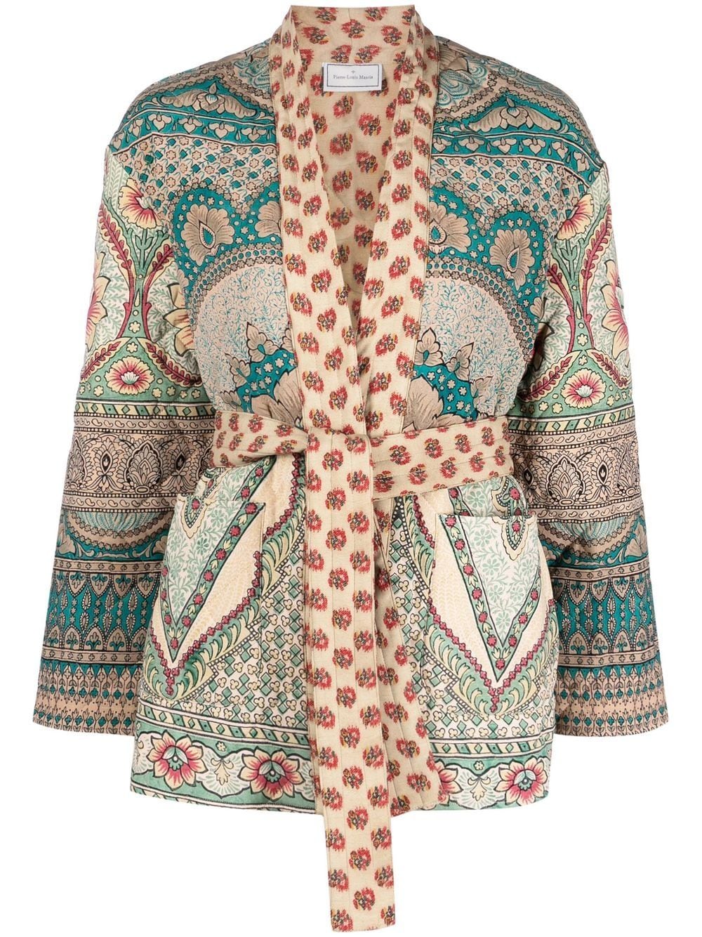 Pierre-Louis Mascia PIERRE-LOUIS MASCIA- Printed Silk Blend Kimono