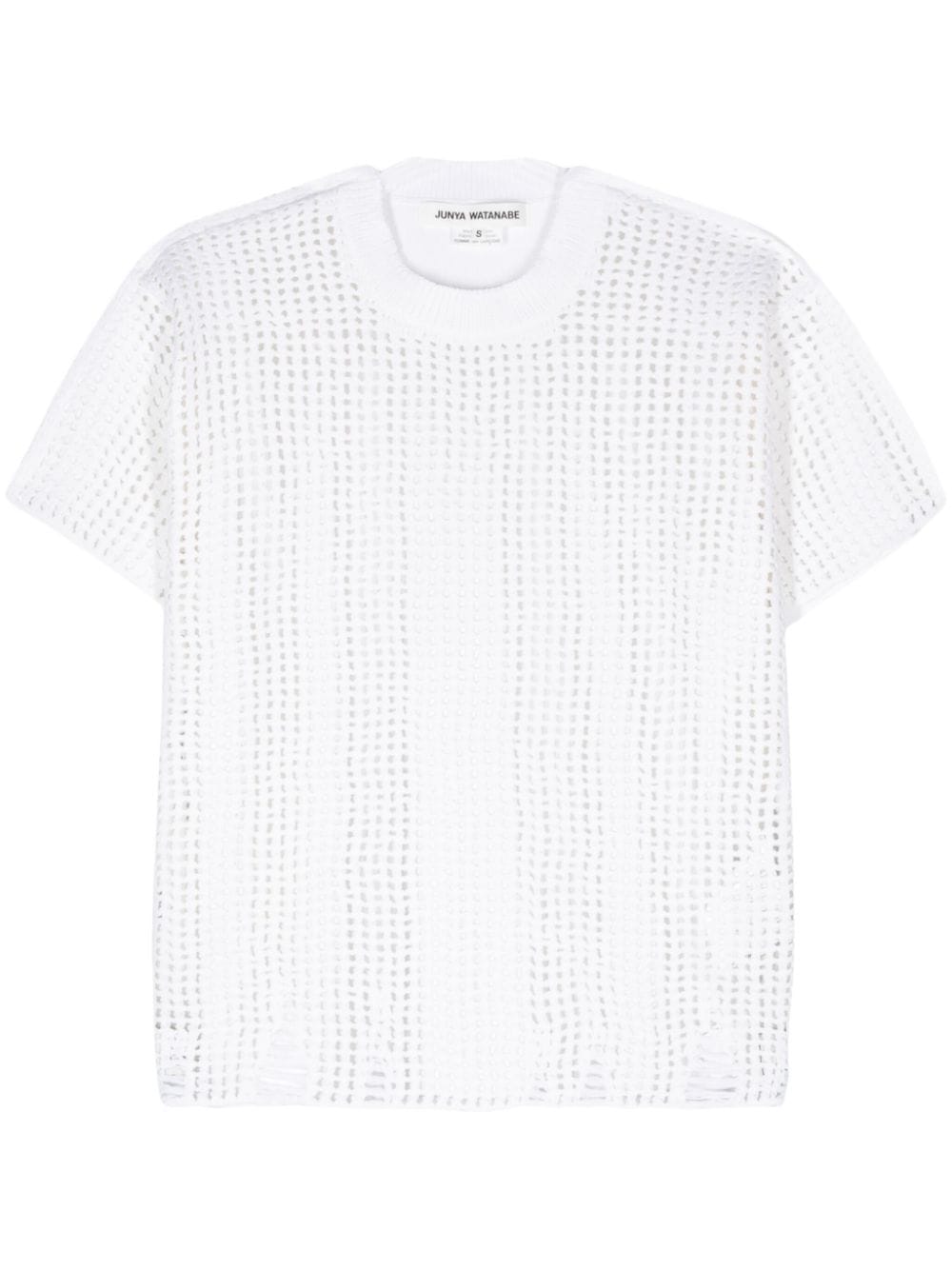 Junya Watanabe JUNYA WATANABE- Opne-knit Crewneck T-shirt