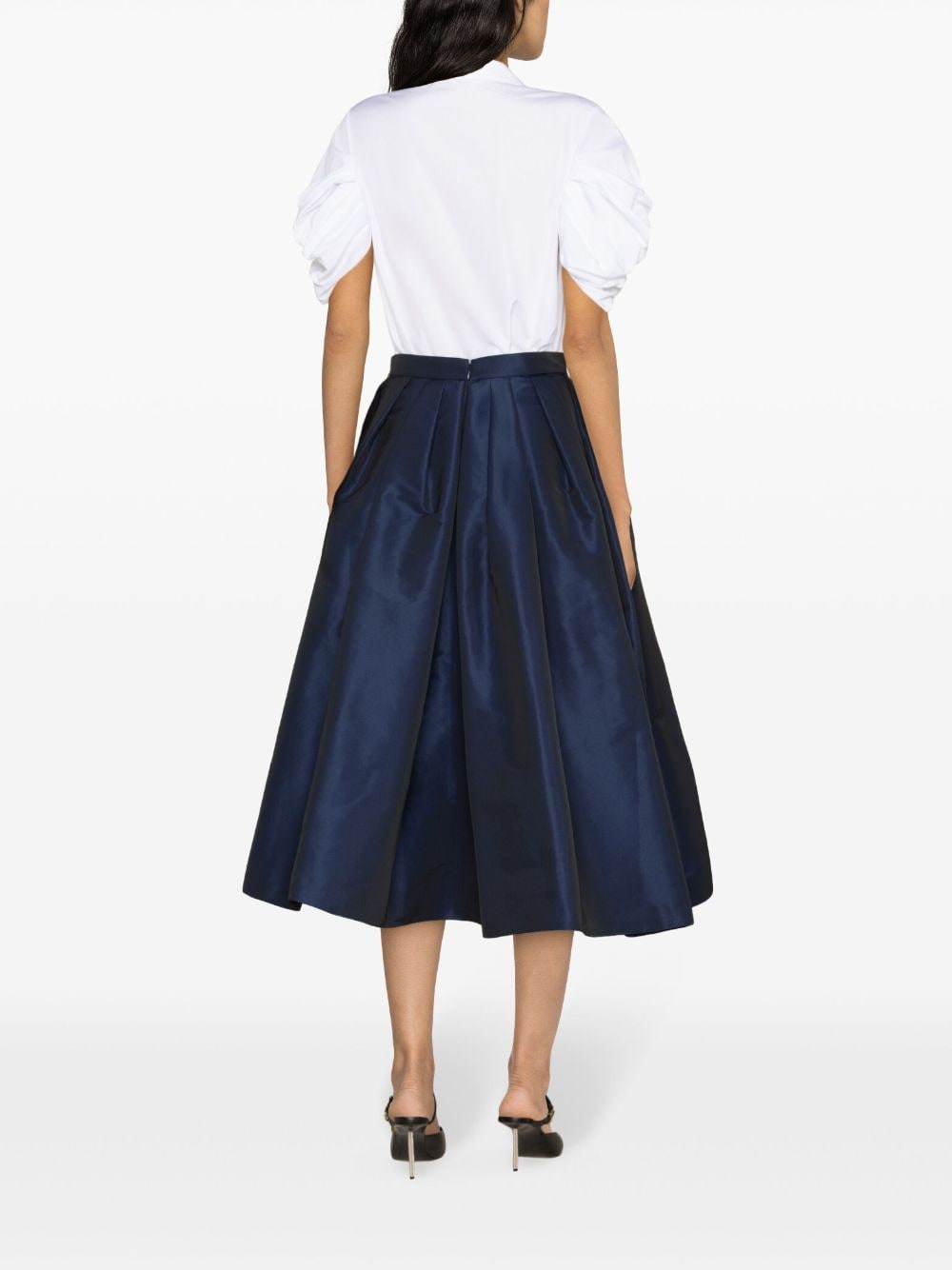 Alexander McQueen ALEXANDER MCQUEEN- Pleated Flared Midi Skirt