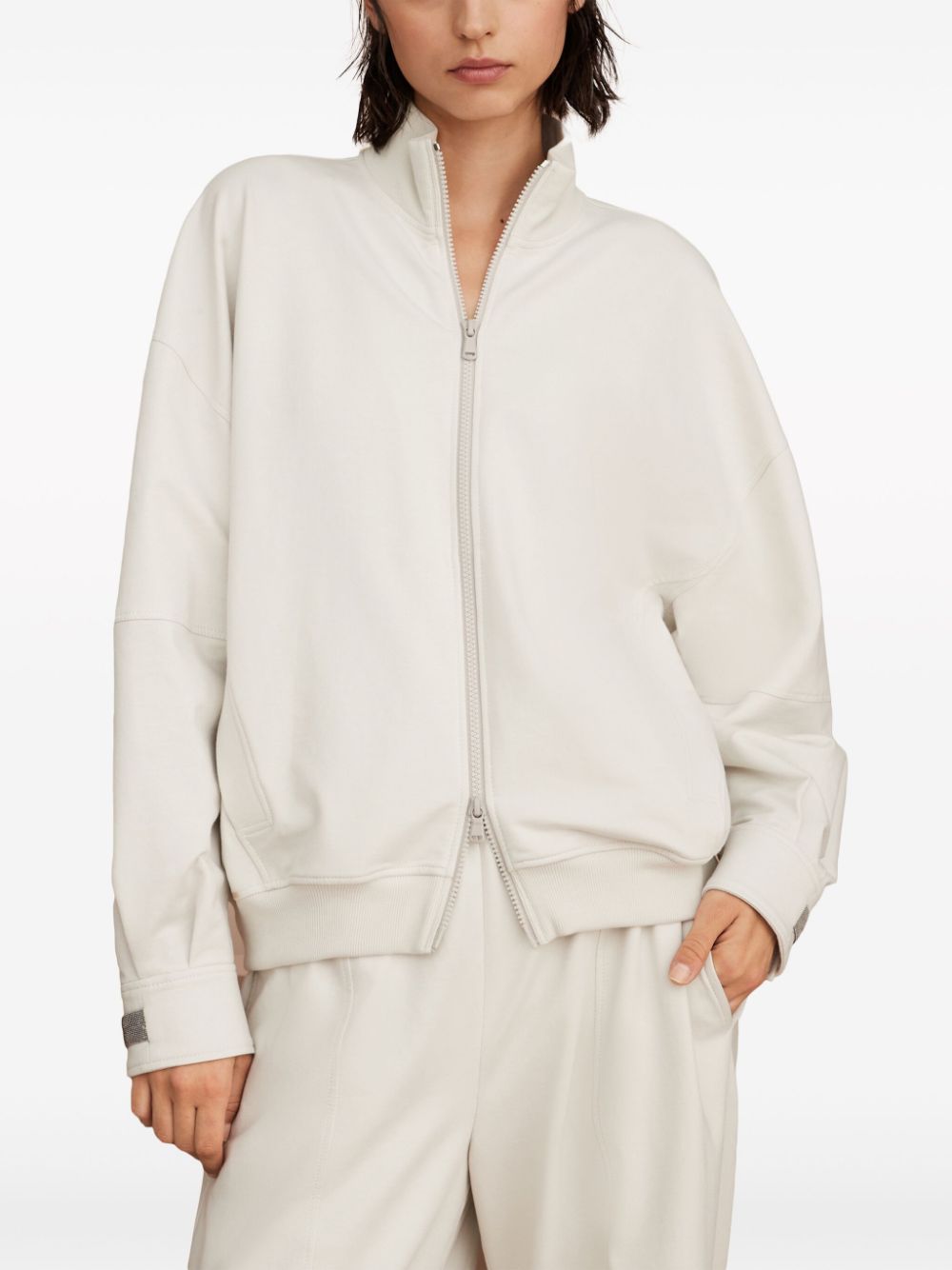 Brunello Cucinelli BRUNELLO CUCINELLI- Cotton Zipped Sweatshirt