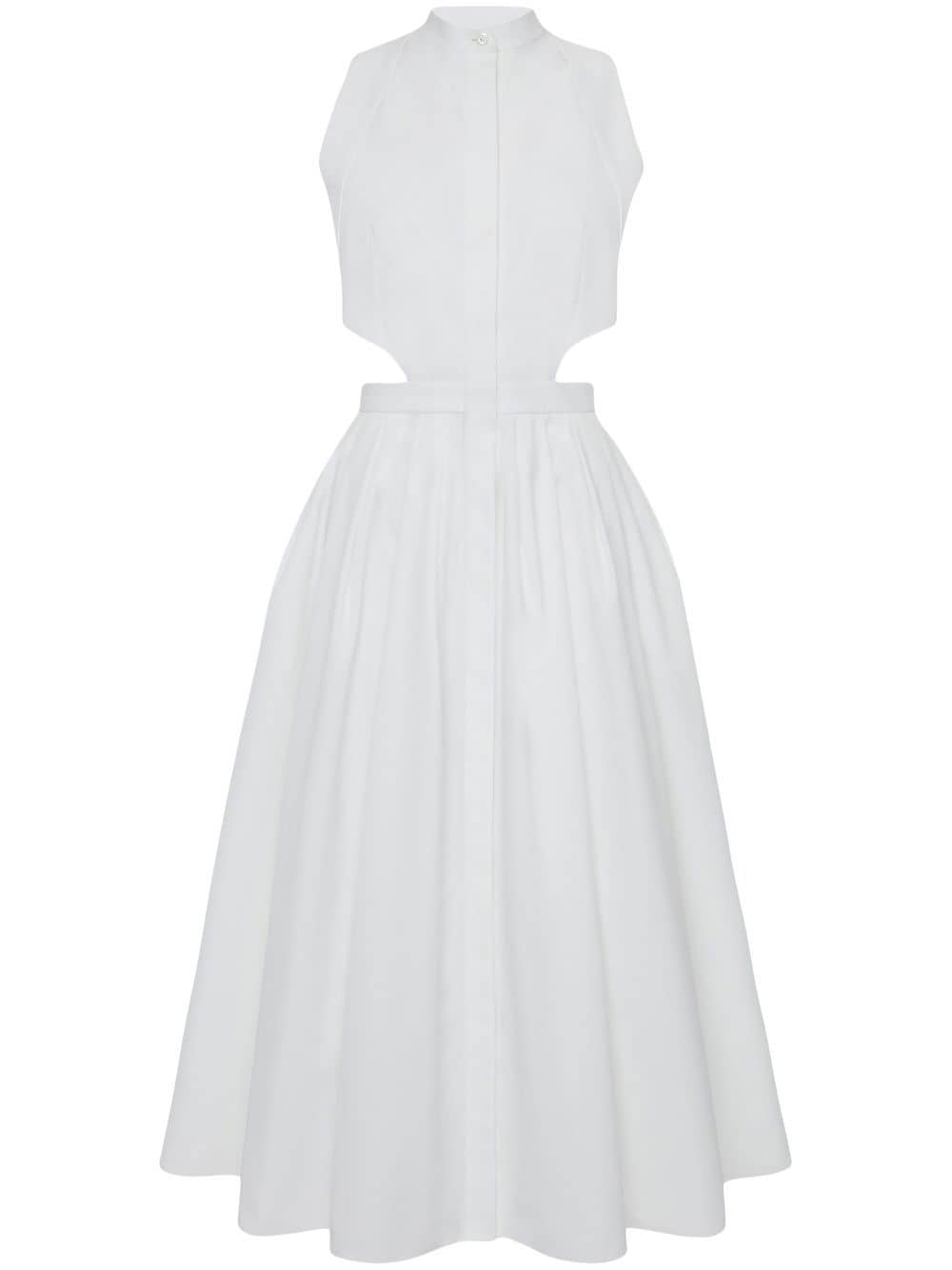 Alexander McQueen ALEXANDER MCQUEEN- Organic Cotton Midi Dress