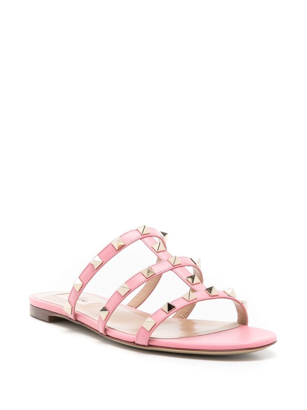 VALENTINO GARAVANI VALENTINO GARAVANI- Rockstud Leather Flat Sandals