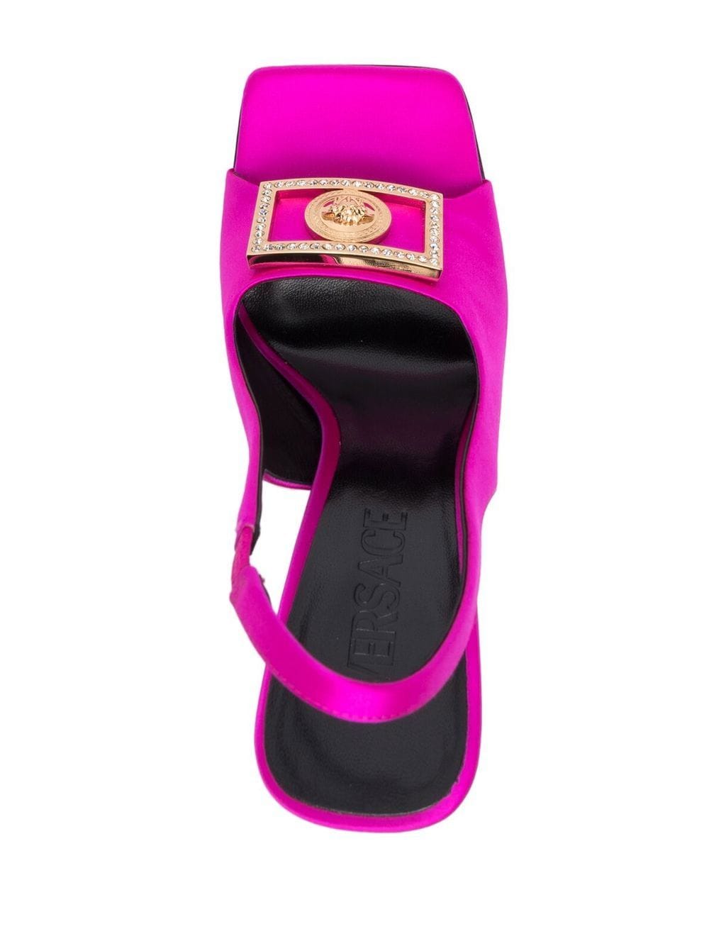 Versace VERSACE- Satin Heel Sandals