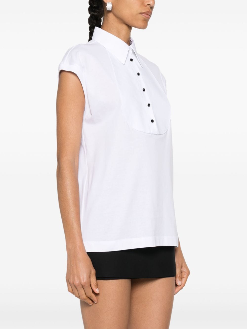 Dolce & Gabbana DOLCE & GABBANA- Sleeveless Cotton Shirt Top