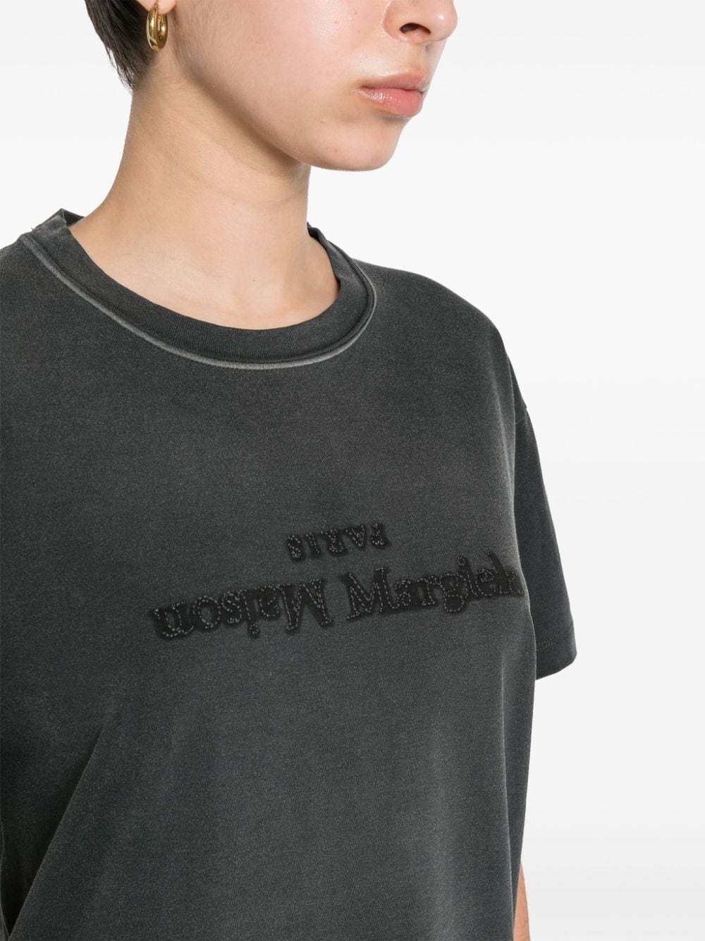 Maison Margiela MAISON MARGIELA- Logo Cotton T-shirt