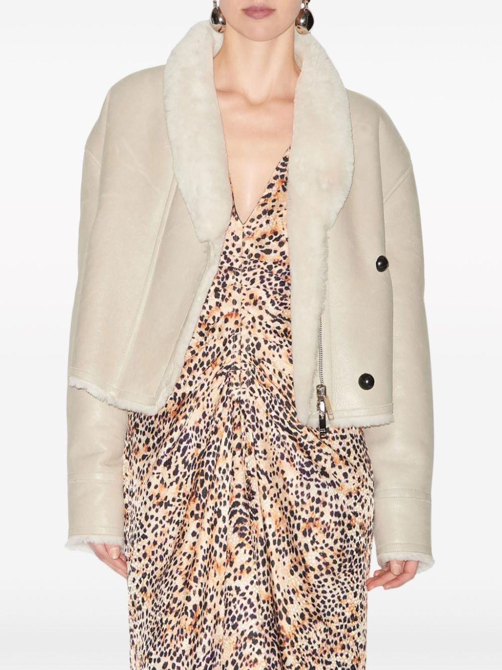 Isabel Marant ISABEL MARANT- Eriana Shearling Leather Jacket