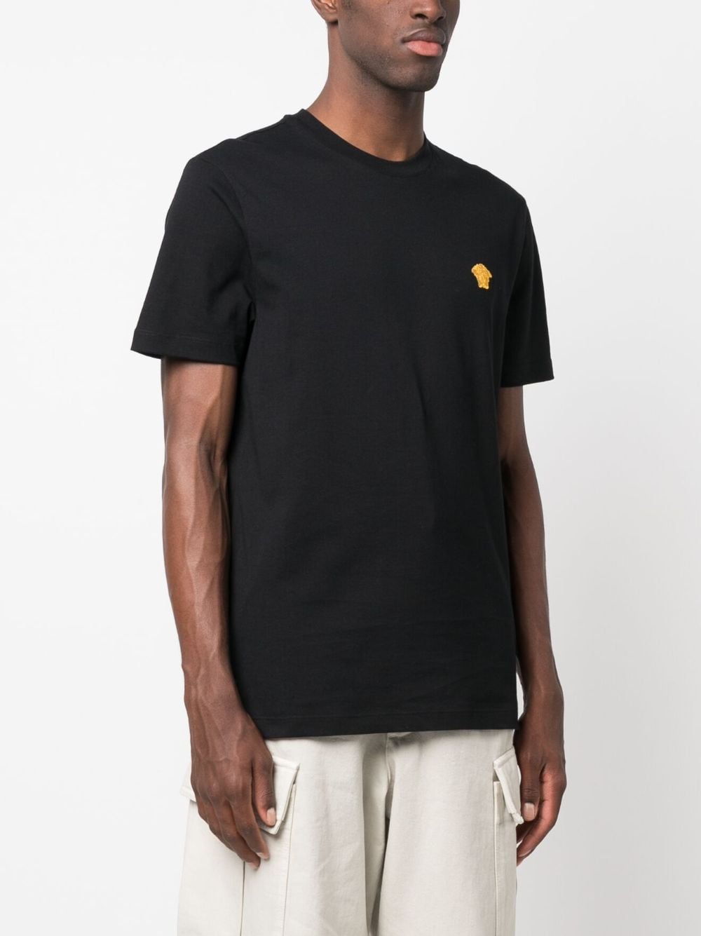 Versace VERSACE- Logo Cotton T-shirt