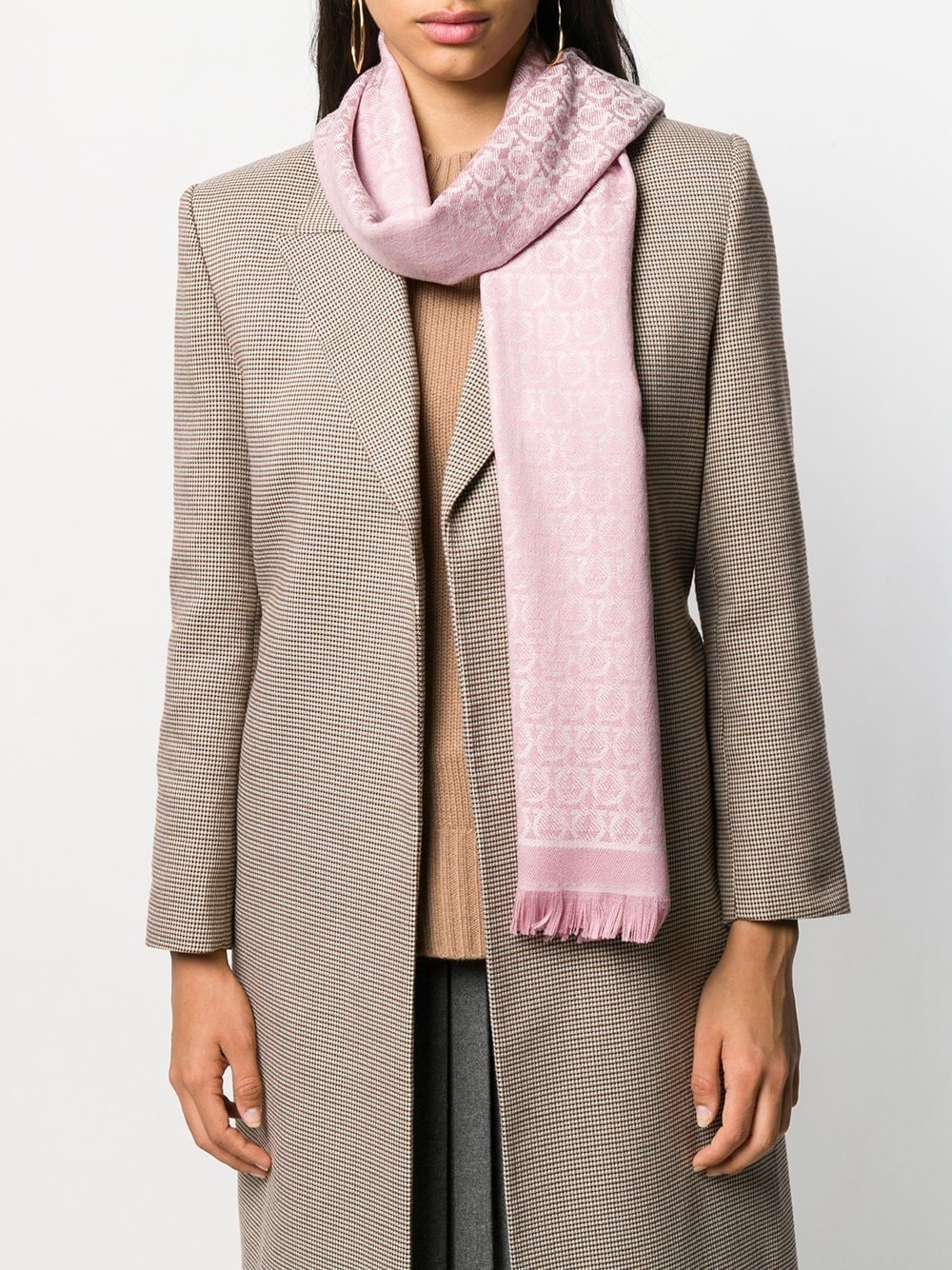 Ferragamo FERRAGAMO- Gancini Wool Scarf