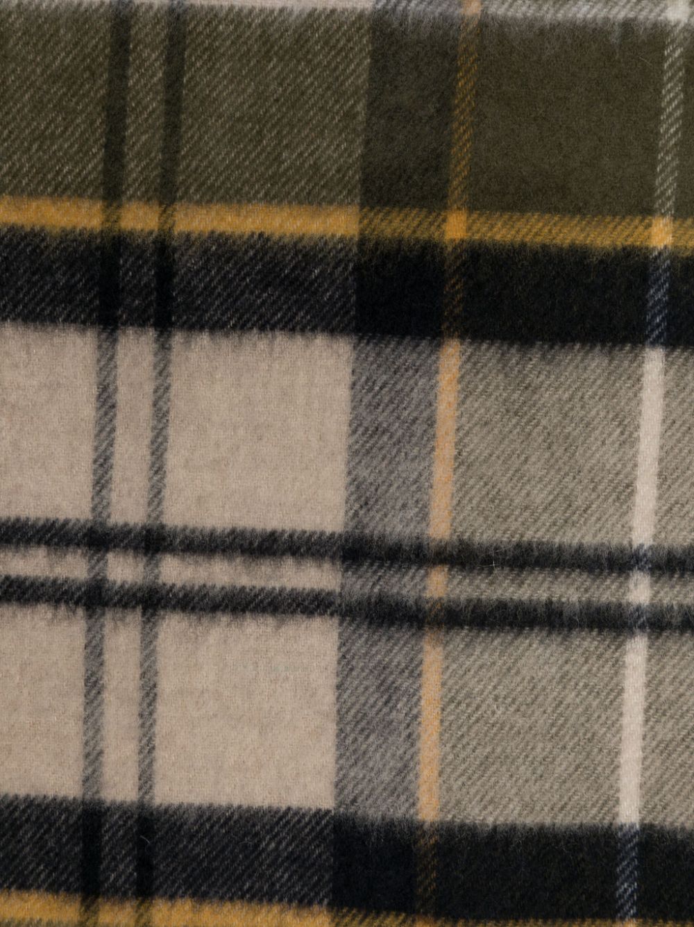 Barbour BARBOUR- Wool Scarf With Tartan Motif