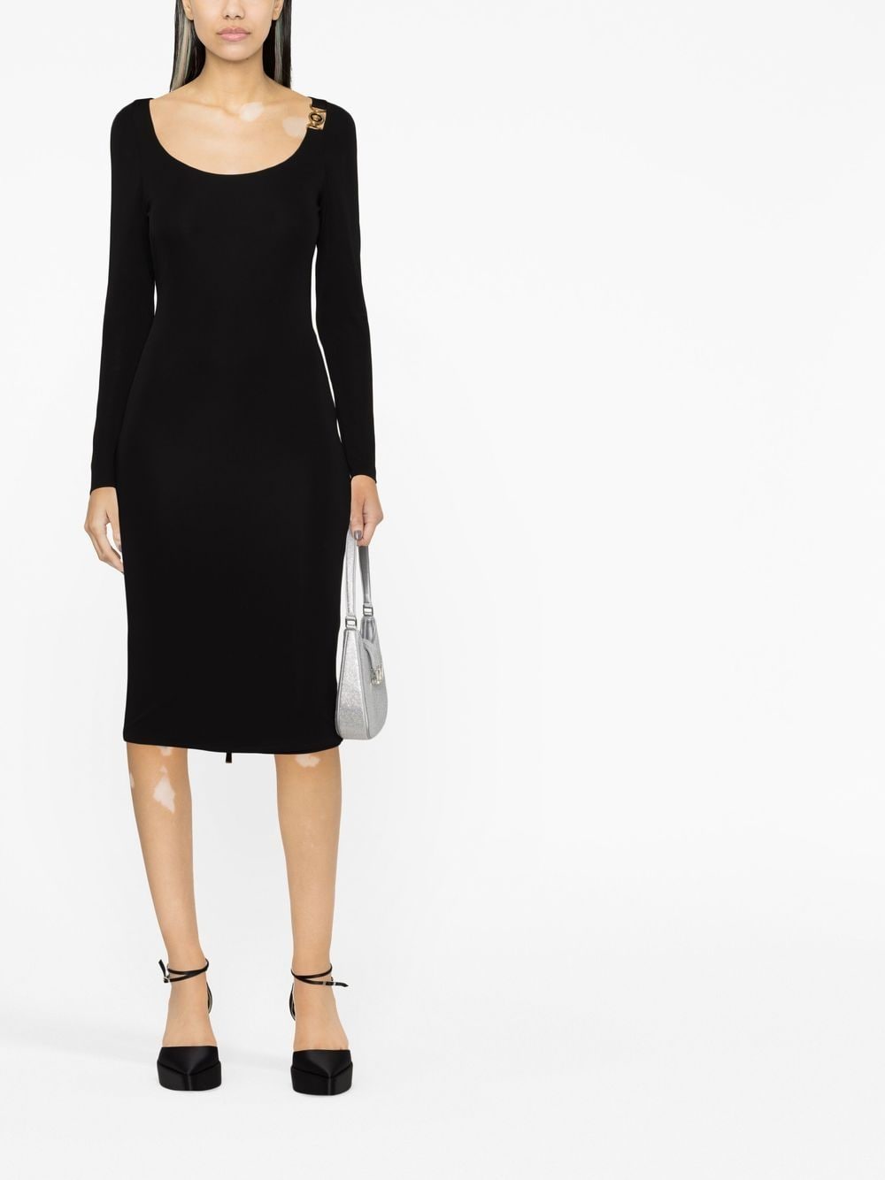 Versace VERSACE- Midi Pencil Jersey Dress