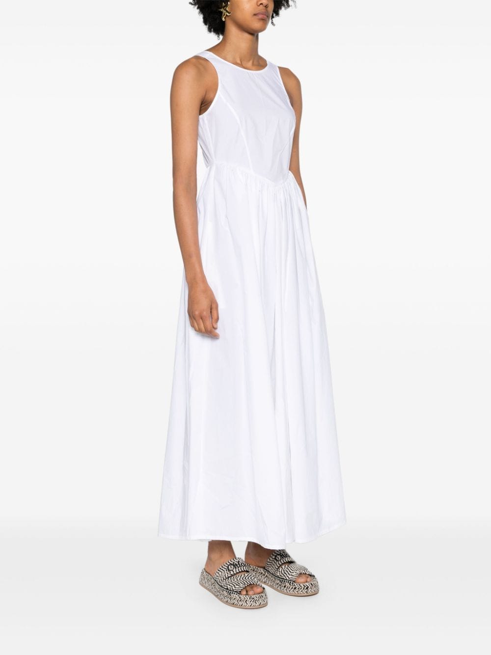 Emporio Armani EMPORIO ARMANI- Sleeveless Cotton Midi Dress