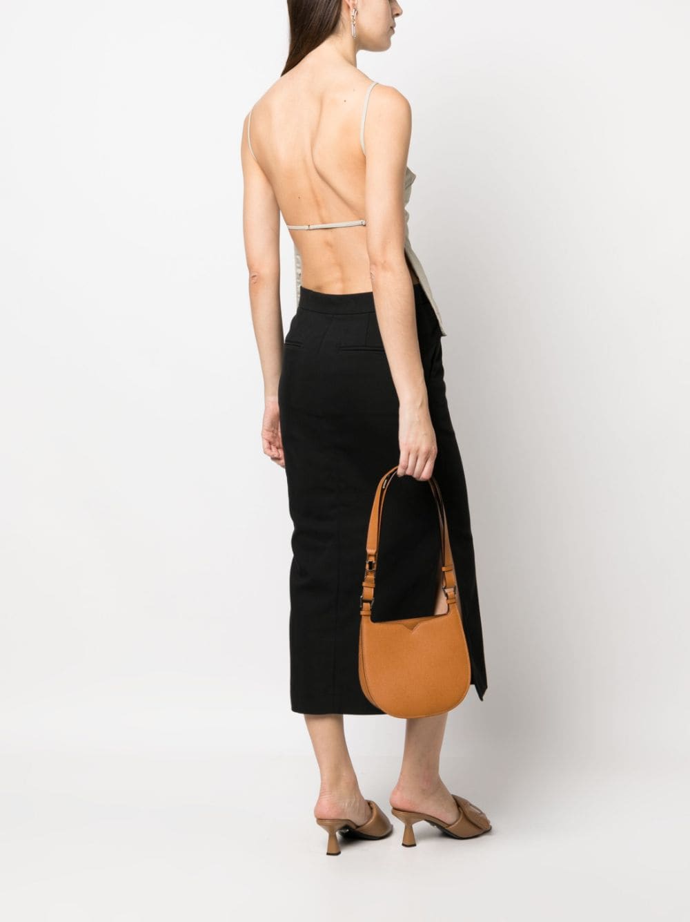 Valextra VALEXTRA- Small Leather Hobo Bag