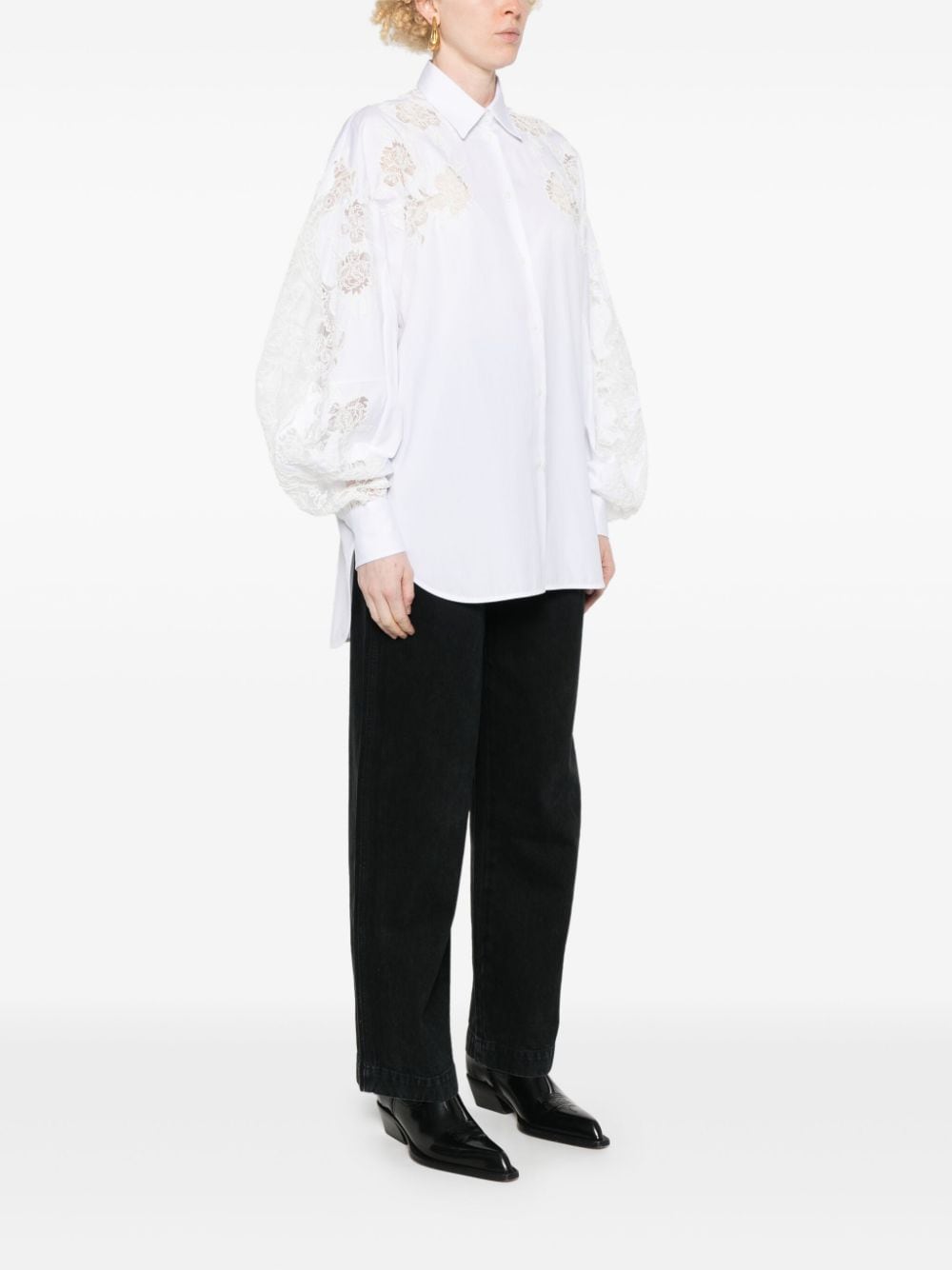 Ermanno Scervino ERMANNO SCERVINO- Embroidered Cotton Shirt