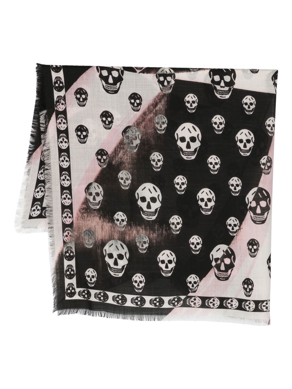 Alexander McQueen ALEXANDER MCQUEEN- Biker Skull Wool Scarf