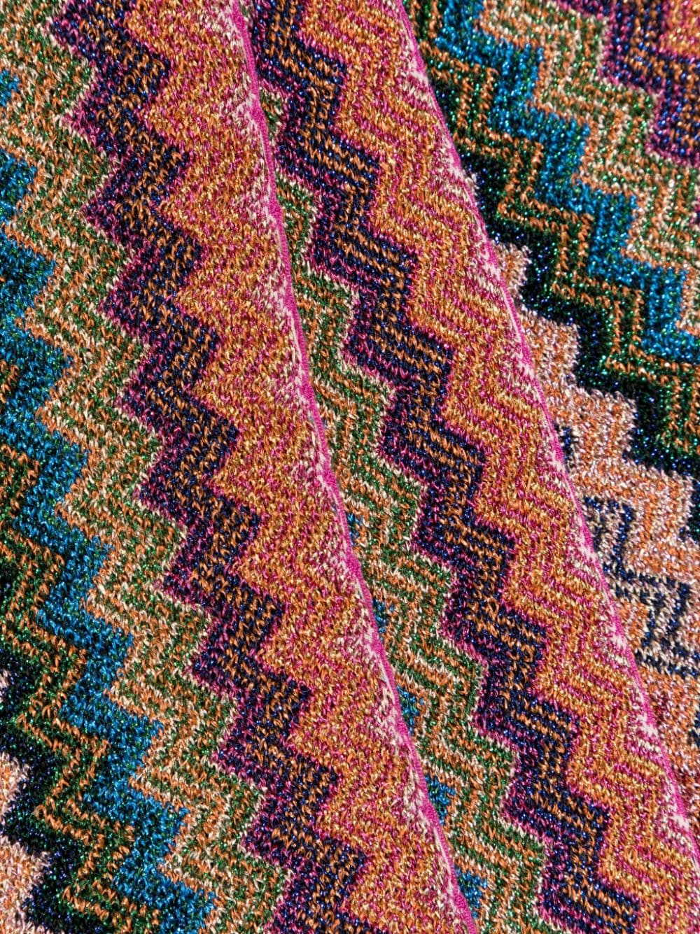 Missoni MISSONI- Zig-zag Print Fringed Scarf