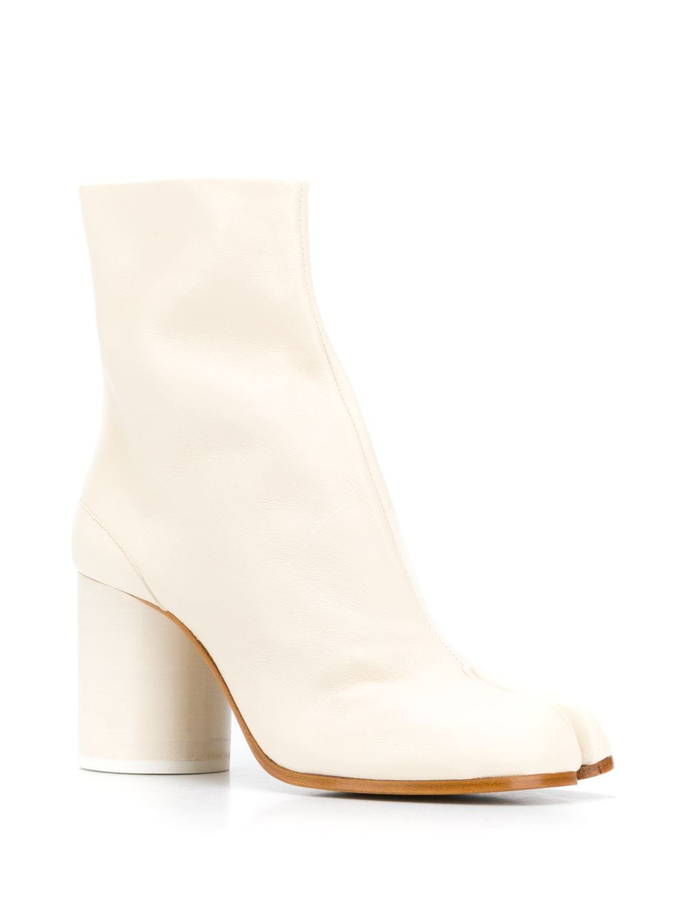 Maison Margiela MAISON MARGIELA- Tabi Leather Heel Ankle Boots