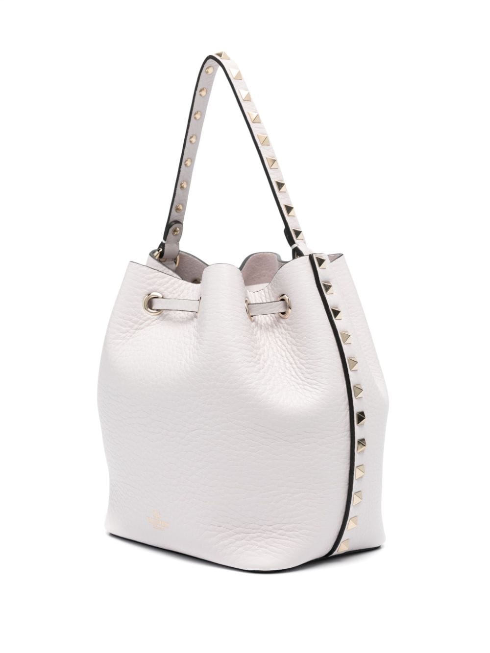 VALENTINO GARAVANI VALENTINO GARAVANI- Rockstud Leather Bucket Bag