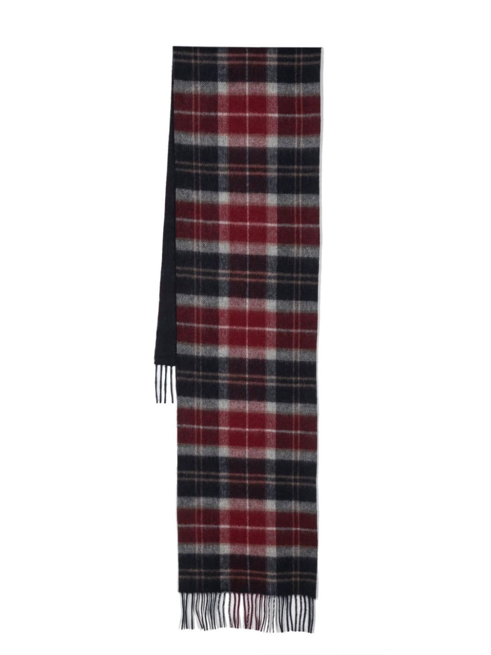 Barbour BARBOUR- Wool Scarf With Tartan Motif