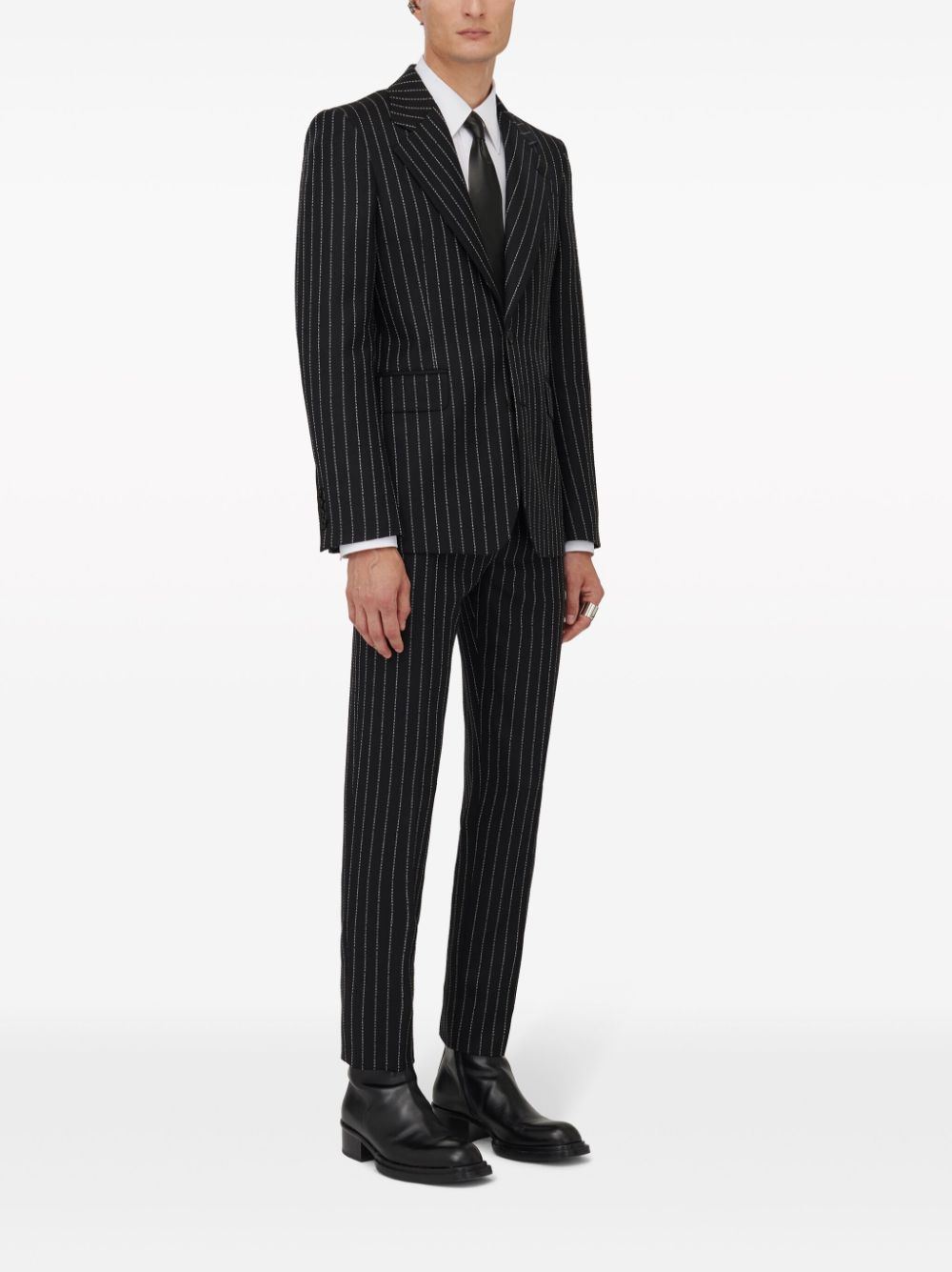 Alexander McQueen ALEXANDER MCQUEEN- Pinstripe Single-breasted Jacket