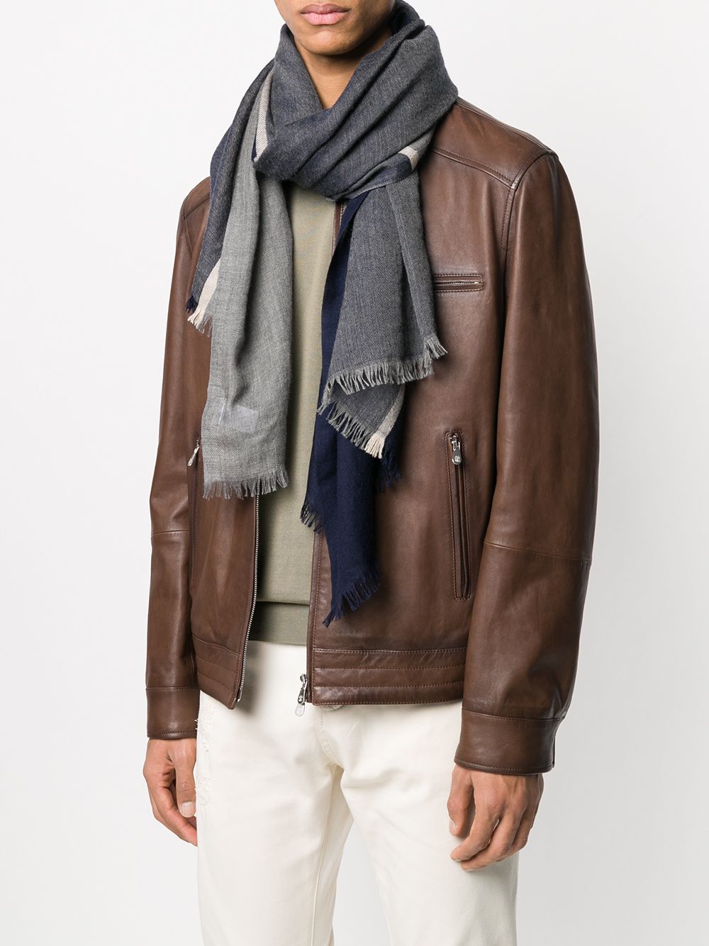 Brunello Cucinelli BRUNELLO CUCINELLI- Cashmere And Silk Blend Scarf