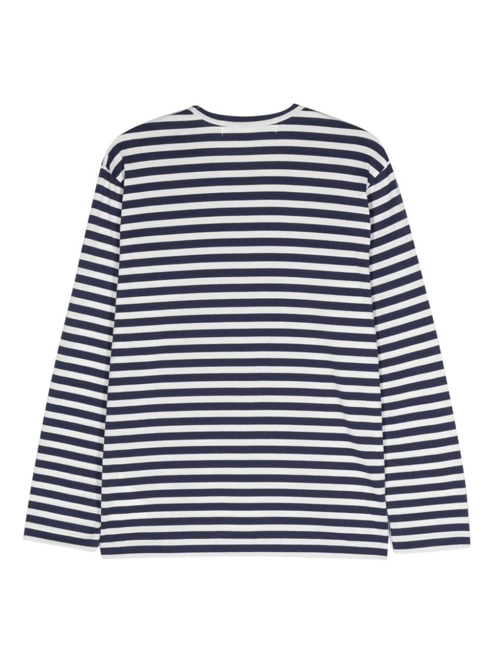 Comme Des Garçons Play COMME DES GARCONS PLAY- Logo Striped Cotton T-shirt