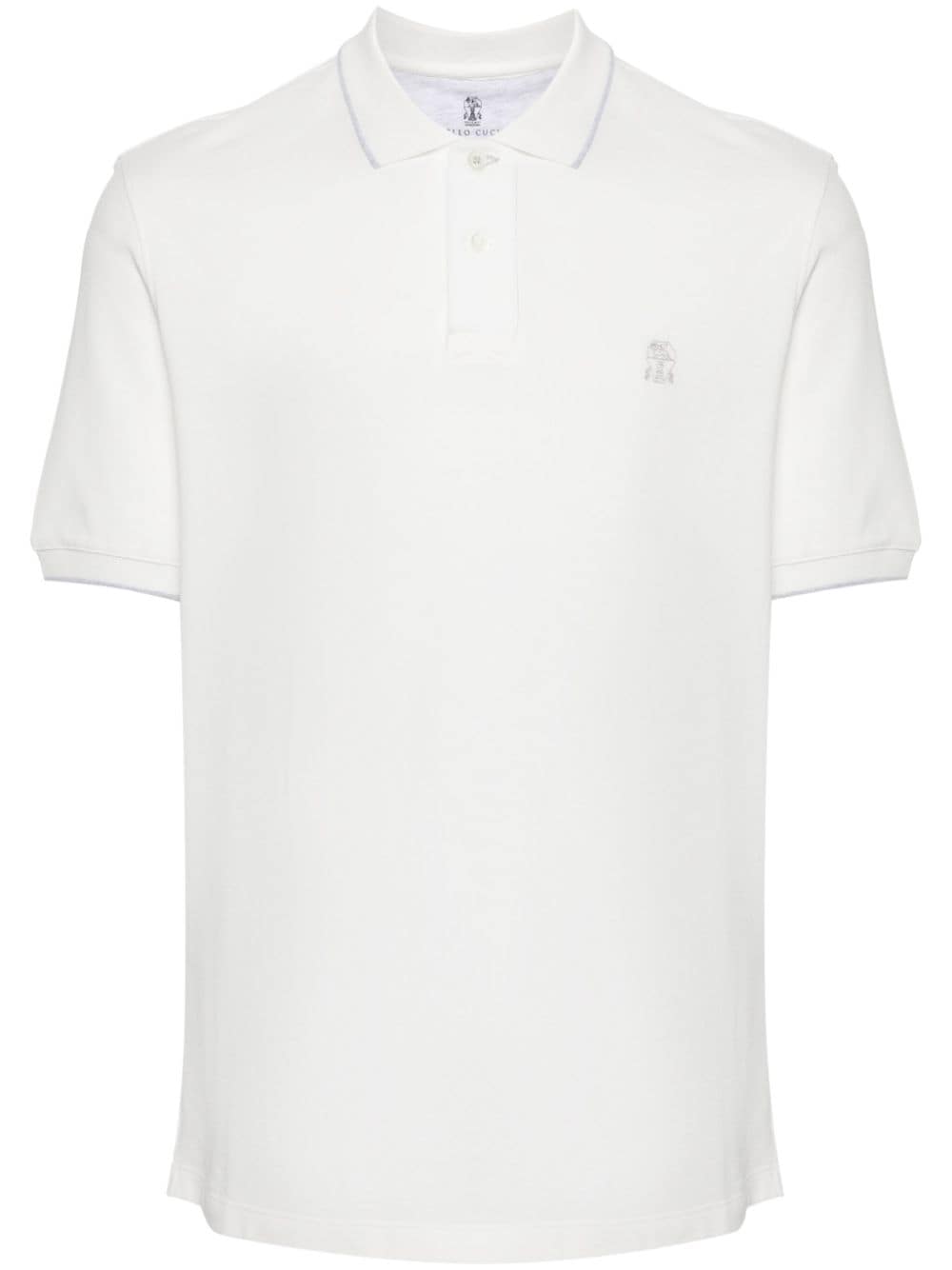 Brunello Cucinelli BRUNELLO CUCINELLI- Logo Cotton Polo Shirt