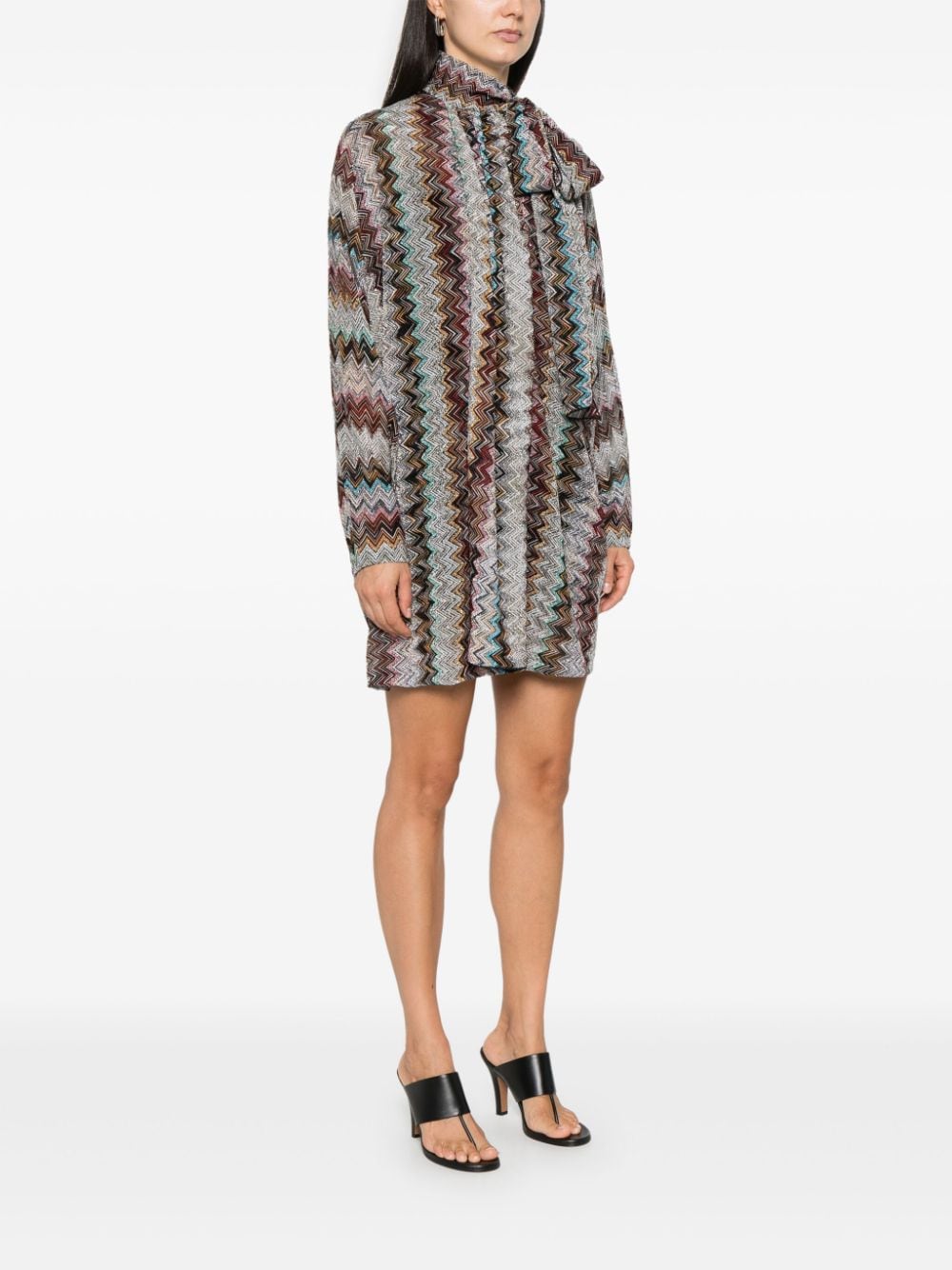 Missoni MISSONI- Zig Zag Motif Short Dress