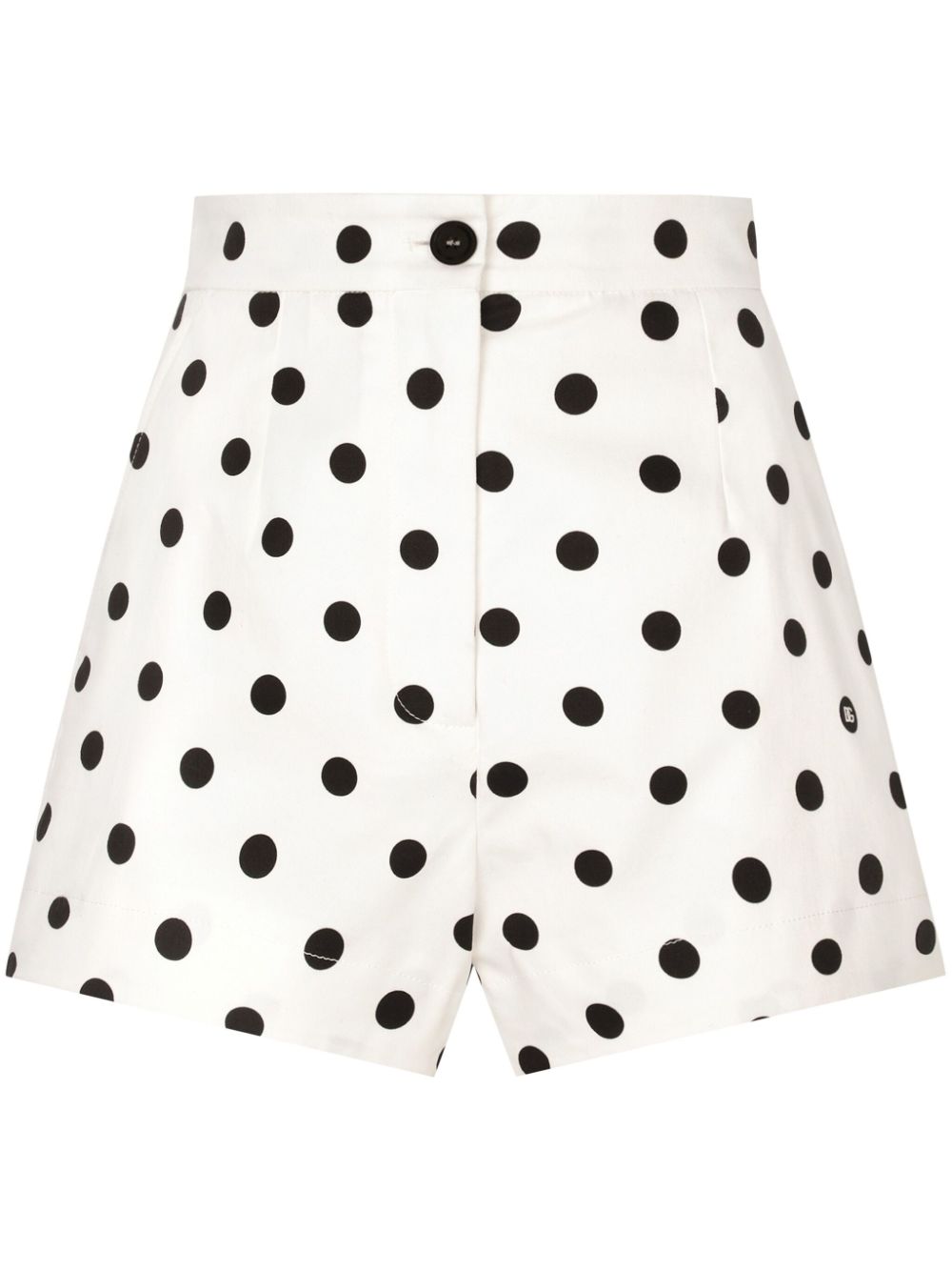 Dolce & Gabbana DOLCE & GABBANA- Dots Print Cotton Shorts