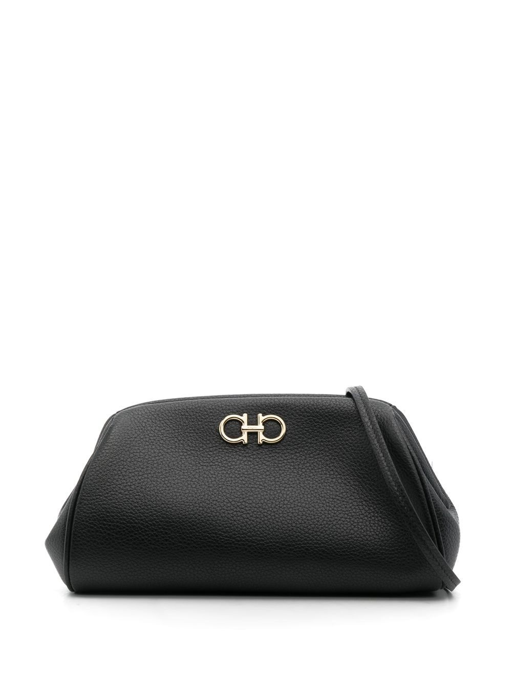 Ferragamo FERRAGAMO- Gancini Leather Clutch