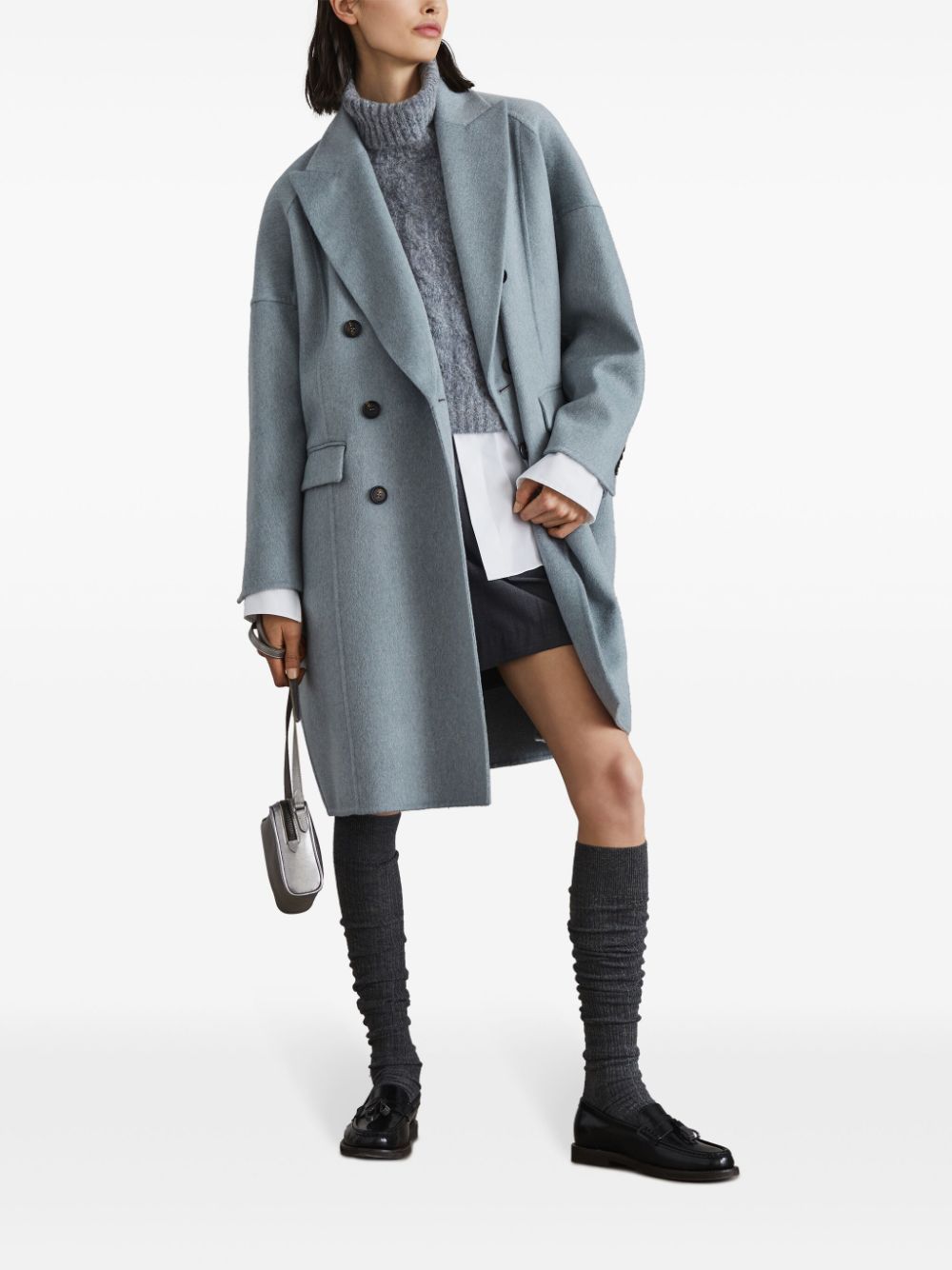 Brunello Cucinelli BRUNELLO CUCINELLI- Cashmere Midi Coat