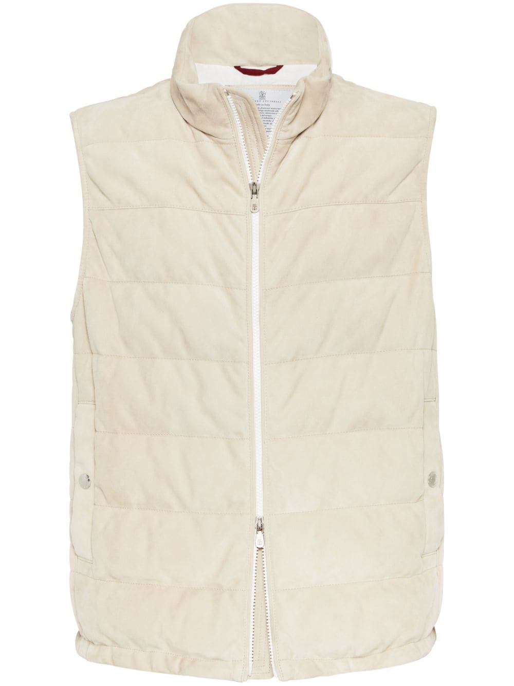 Brunello Cucinelli BRUNELLO CUCINELLI- Suede Down Waistcoat