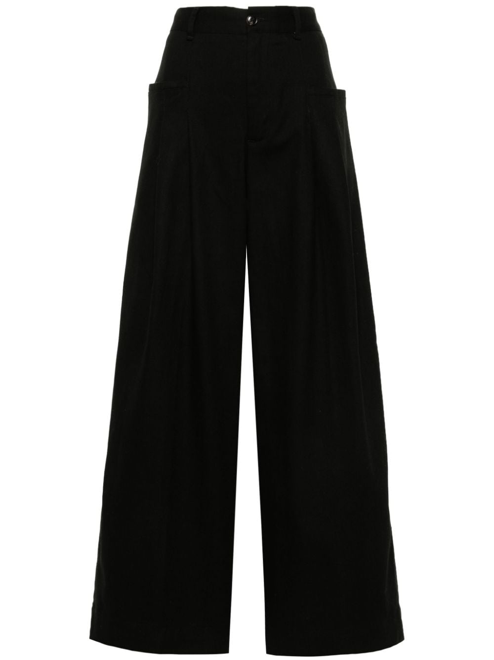 White Sand WHITE SAND- Cotton Wide-leg Trousers