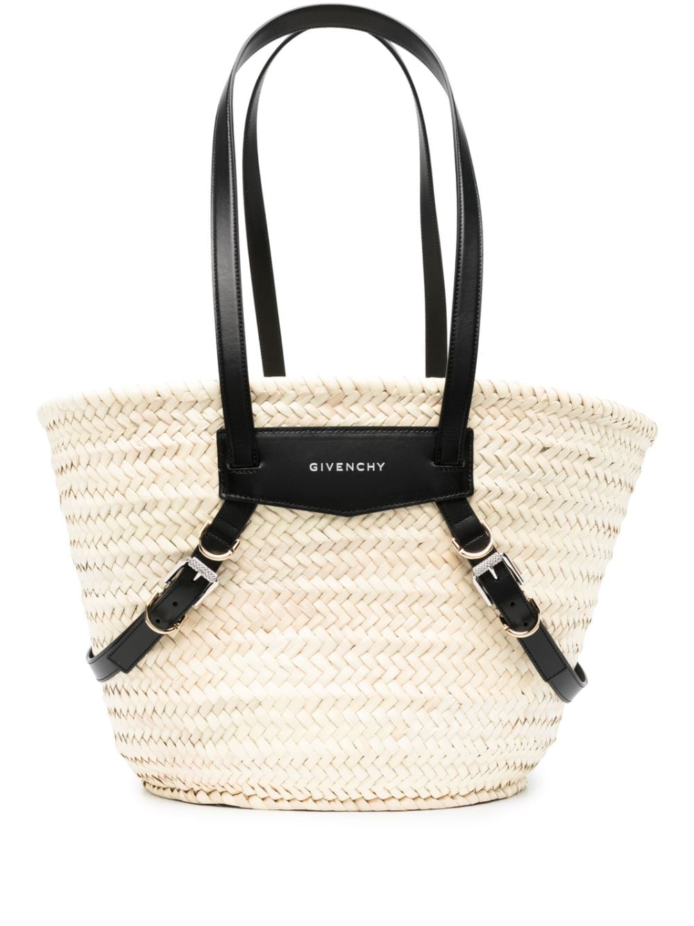 Givenchy GIVENCHY- Voyou Medium Rafia Basket Bag