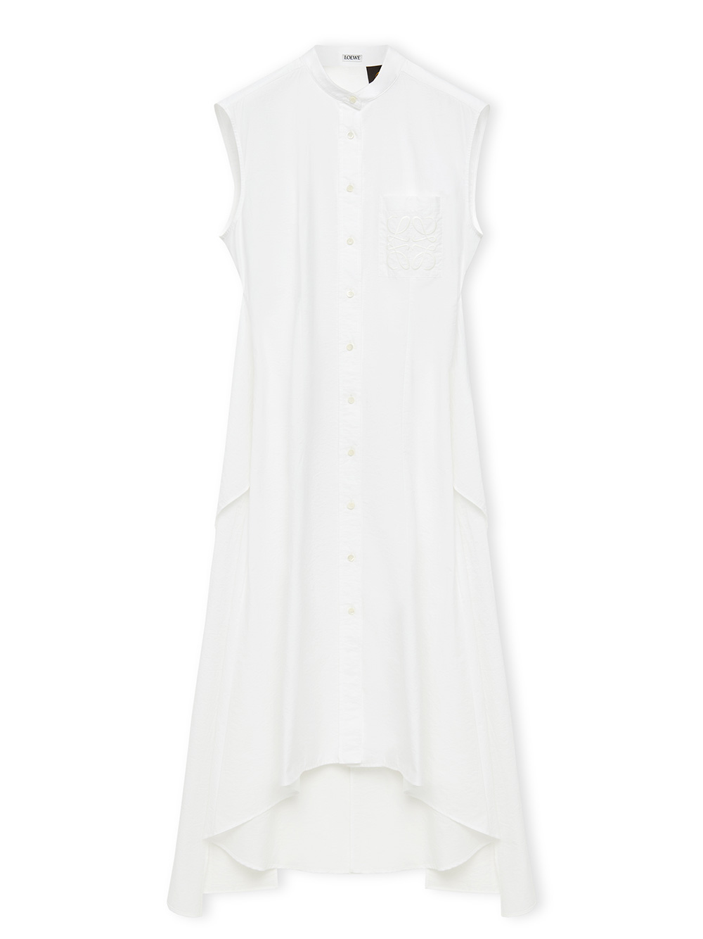 Loewe Paula's Ibiza LOEWE PAULA'S IBIZA- Knot Detail Cotton Midi Shirt Dress