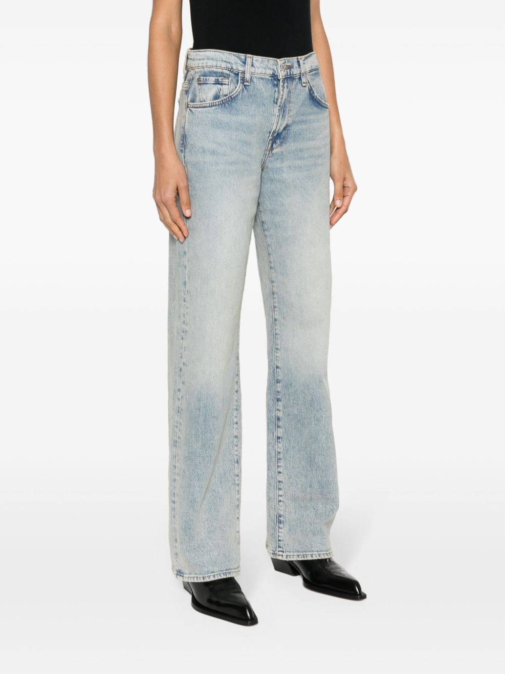 7 For All Mankind 7 FOR ALL MANKIND- Tess Wide-leg Denim Jeans